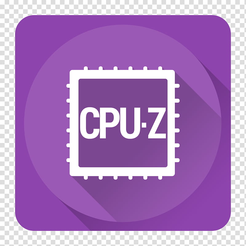 Shadow Windows Icons, CPU-Z, purple and white CPU-Z transparent background PNG clipart