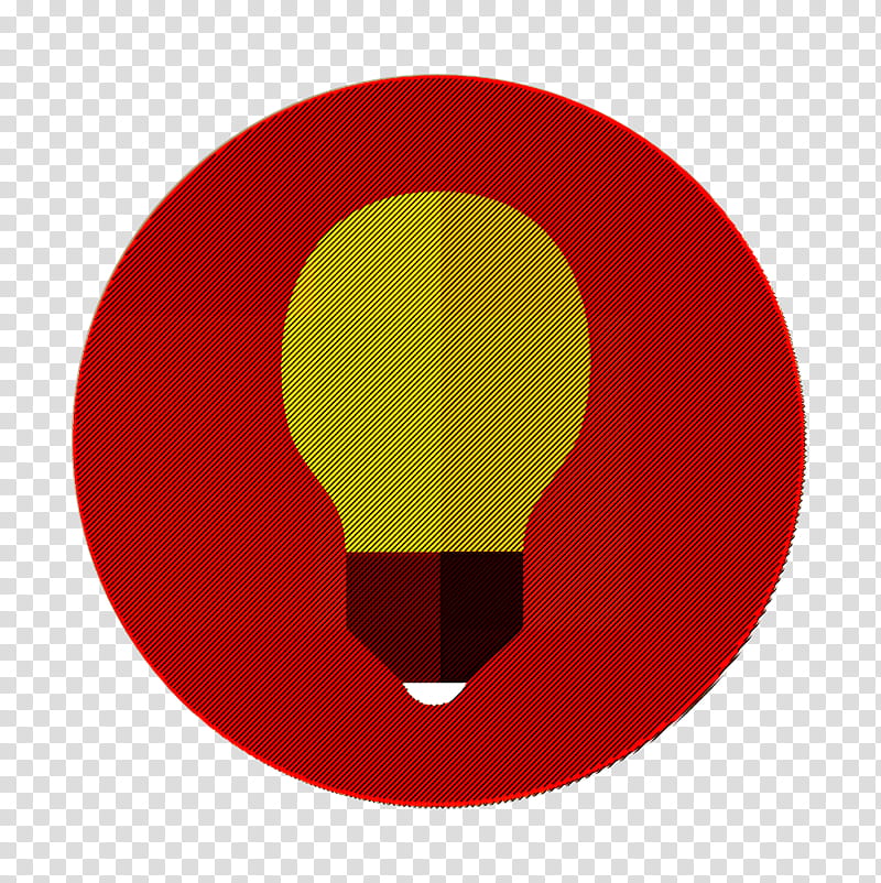Light bulb icon Essential Element Set icon Idea icon, Red, Yellow, Circle, Logo, Symbol transparent background PNG clipart