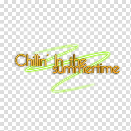 chillin in the summertime text transparent background PNG clipart