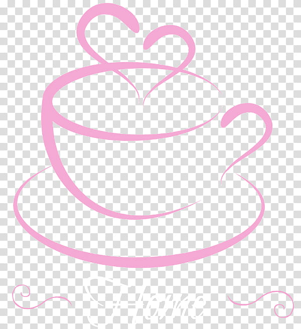 Drawing Heart, Tea, Coffee Cup, Teacup, Tea Set, Drink, Pink, Line transparent background PNG clipart