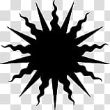 black sun illustration transparent background PNG clipart