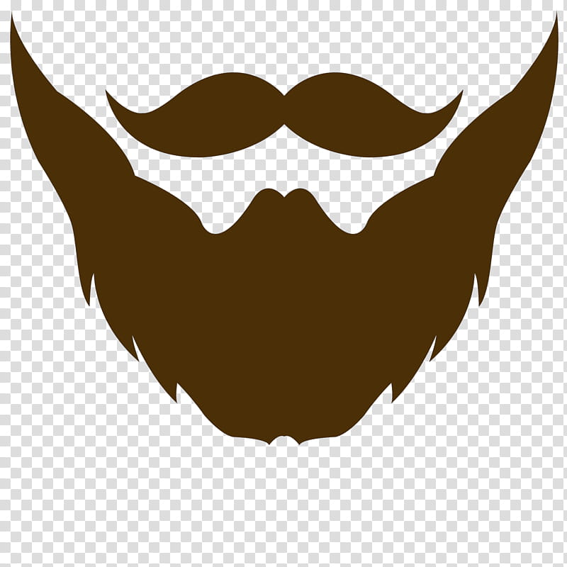 Beard barber logo in flat design on transparent background PNG - Similar PNG