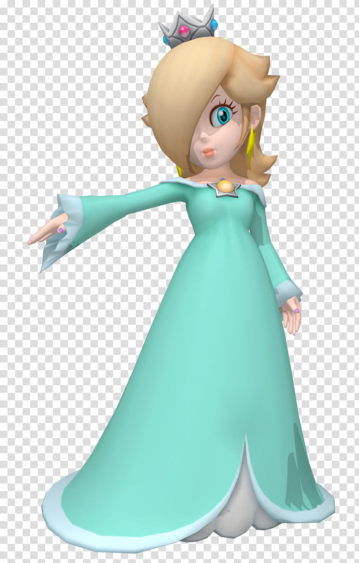 Rosalina Super Mario Amiibo Pose, female character transparent background PNG clipart