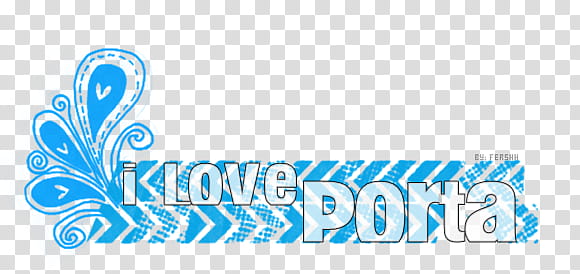 Texto I love Porta transparent background PNG clipart