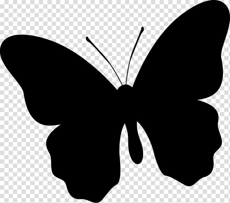 Butterfly Black And White, Brushfooted Butterflies, Silhouette, Leaf, Black M, Moths And Butterflies, Insect, Blackandwhite transparent background PNG clipart