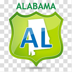 US State Icons, ALABAMA, Alabama signage transparent background PNG clipart