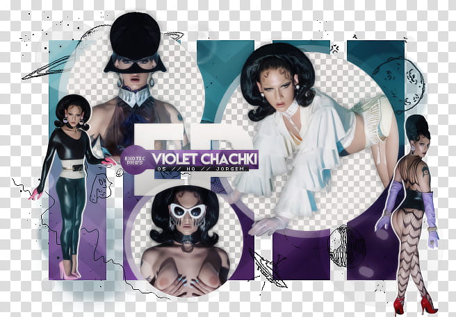 Violet Chachki , +Violet Chachki,JorgeMinaj transparent background PNG clipart