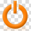 Orangeade Icons, Shutdown transparent background PNG clipart