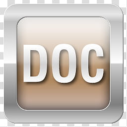 X file types, silver DOC icon transparent background PNG clipart