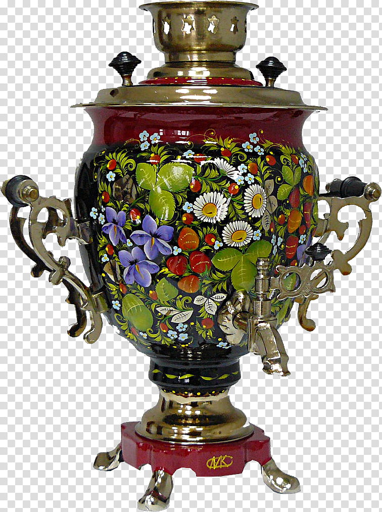 Metal, Samovar, Teapot, Tea Set, Crock, Teacup, Tableware, Vase transparent background PNG clipart