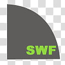 Flat Angles File Types Green, SWF icon transparent background PNG clipart