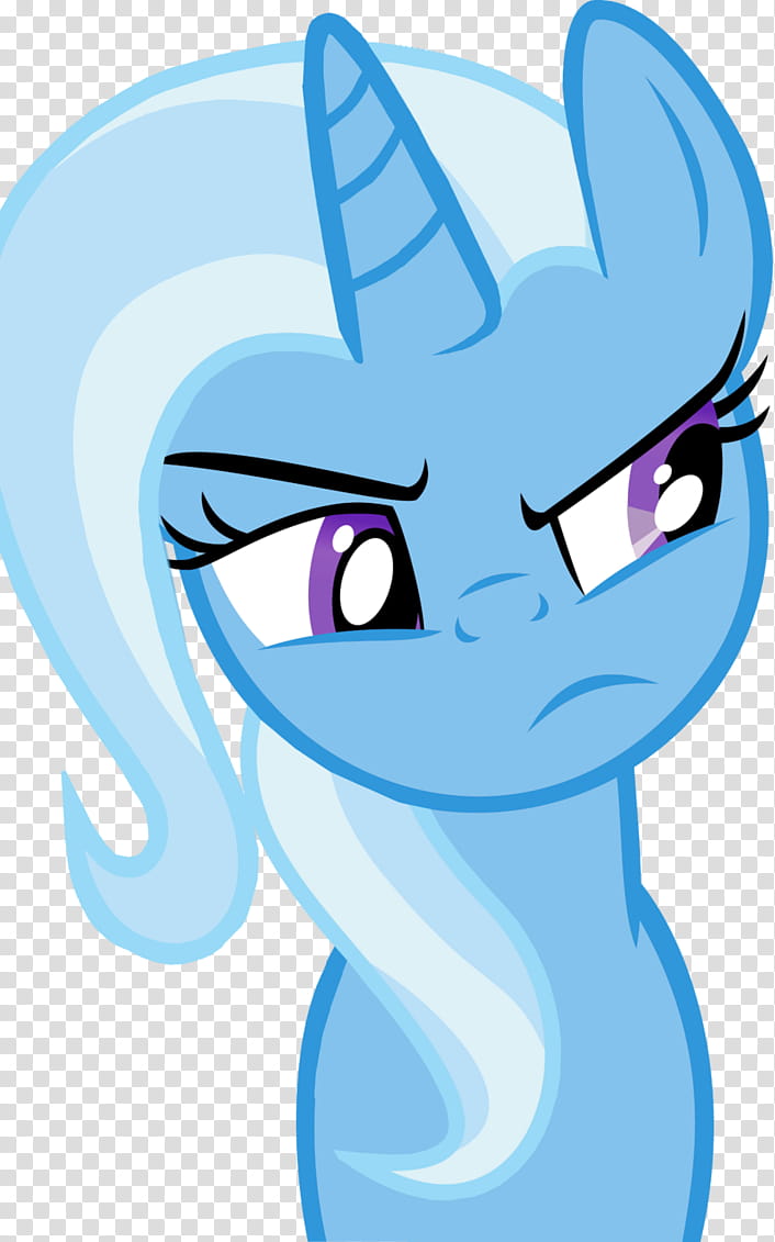 Trixie isn&#;t sure if you are serious, blue My Little Pony character transparent background PNG clipart