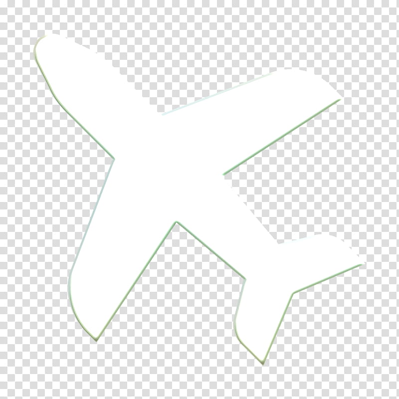 White Plane Icon
