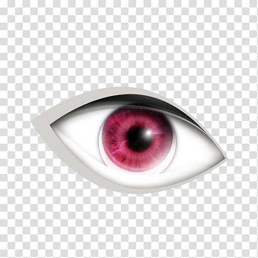 BONSHOP free cosmetic icons, human eye with red pupil transparent background PNG clipart