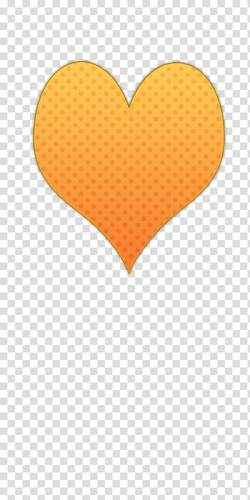 orange heart transparent background PNG clipart