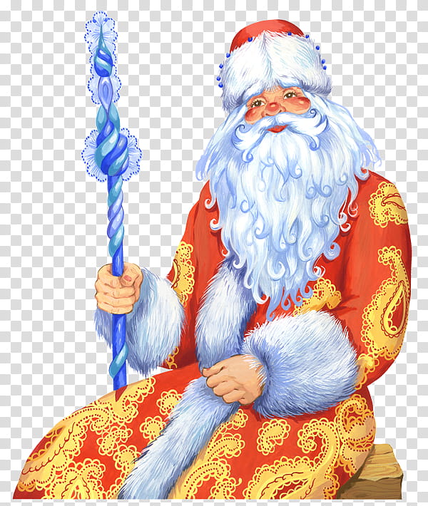 Christmas And New Year, Ded Moroz, Snegurochka, Santa Claus, Grandfather, Ziuzia, Drawing, Christmas Day transparent background PNG clipart