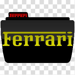 Skins de xwidget para chicos, Ferrari black folder close-up transparent background PNG clipart