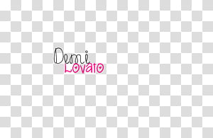 Texto De Demi Lovato transparent background PNG clipart thumbnail