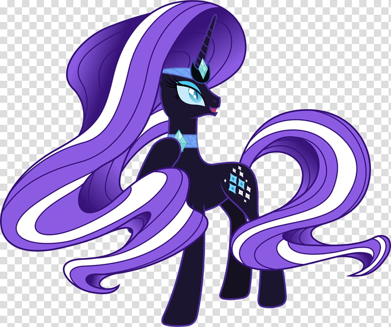 Nightmare Rarity, purple unicorn My Little Pony transparent background PNG clipart