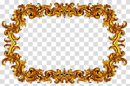 Frames , gold-colored border illustration transparent background PNG clipart