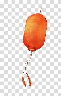 Chinese feeling, orange hanging paper lantern transparent background PNG clipart