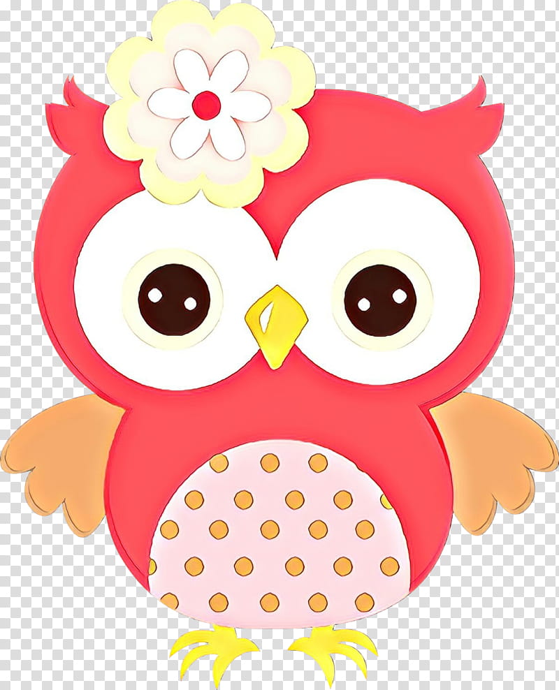 owl pink cartoon bird of prey transparent background PNG clipart