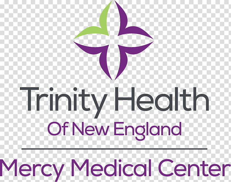 Hospital, Logo, Trinity Health, Flower, Line, Purple, Health Care, Text transparent background PNG clipart