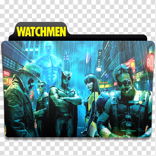 W movies folder icon pack, watchmen transparent background PNG clipart