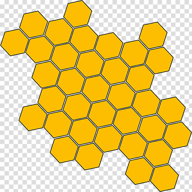Hexagon, Honeycomb, Computer Network, Beehive, Yellow, Line, Square, Symmetry transparent background PNG clipart