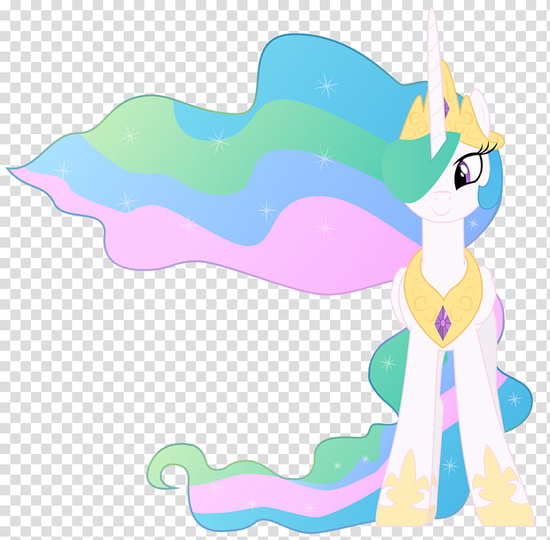 Princess Celestia Happy Front, multicolored unicorn illustration transparent background PNG clipart