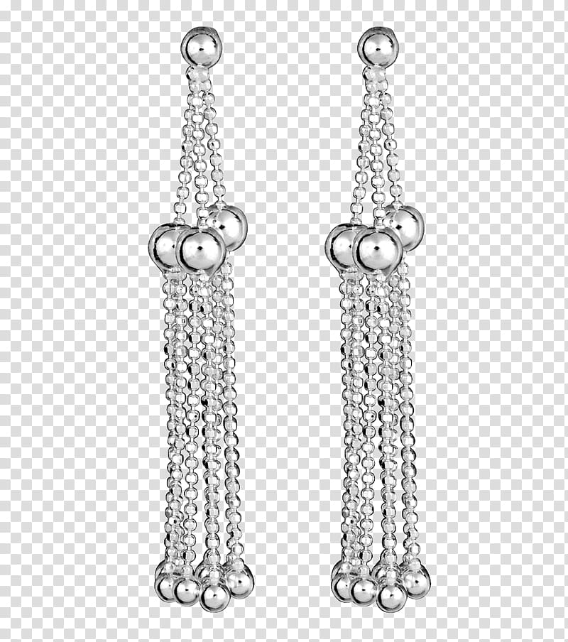 two silver-colored chain jewelries transparent background PNG clipart