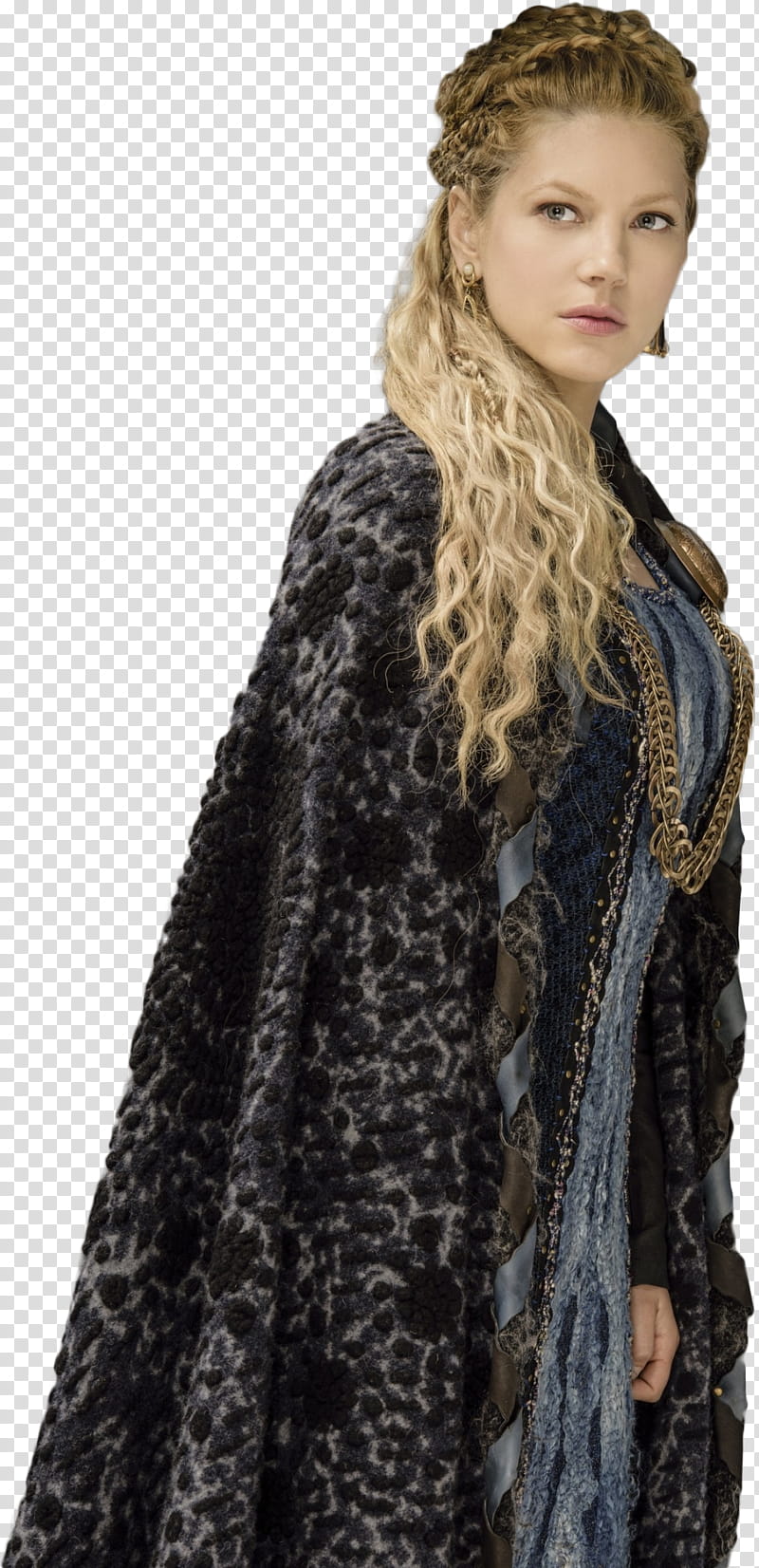 Katheryn Winnick, woman in black coat transparent background PNG clipart