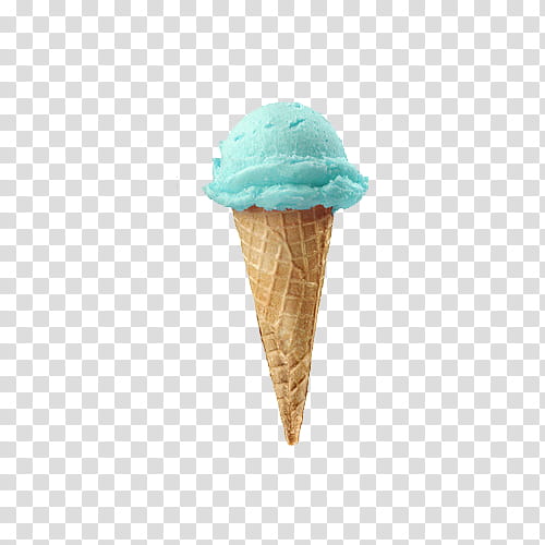 blue ice cream in cone transparent background PNG clipart