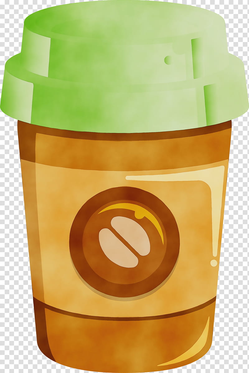 Plastic bottle, Coffee Cup, Watercolor, Paint, Wet Ink, Lid, Food Storage Containers, Drinkware transparent background PNG clipart