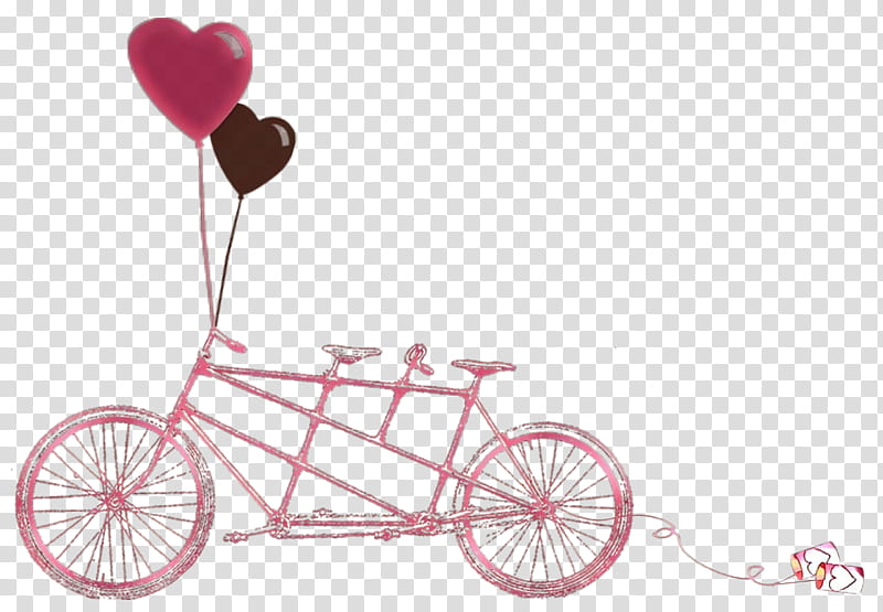 Bicycle Wheels Bicycle Frames Hybrid bicycle BMX bike, Cartoon, Road Bicycle, Tricycle, Tandem Bicycle, Heart, Bicycle Part, Vehicle transparent background PNG clipart