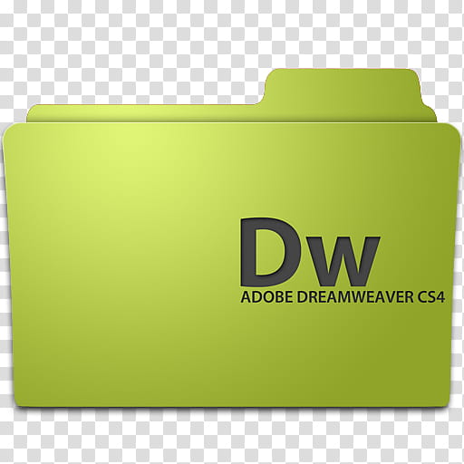 Adobe program ico, Adobe Dreamweaver CS folder icon transparent background PNG clipart