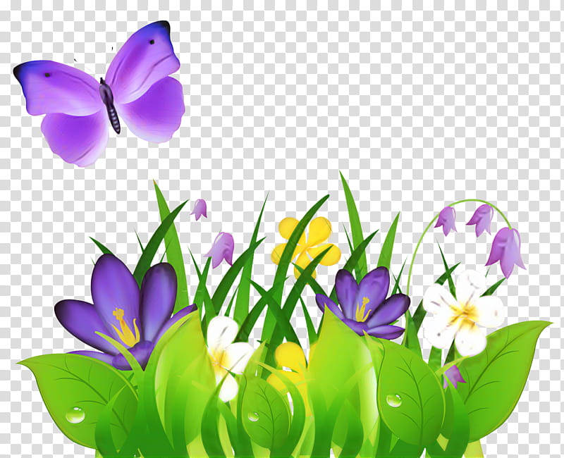 Drawing Of Family, Flower, Butterfly, Silhouette, Violet, Purple, Petal, Tommie Crocus transparent background PNG clipart