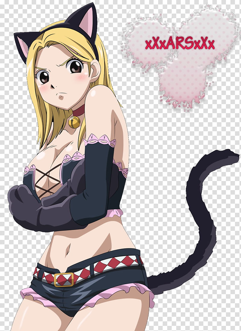 Sexy Lucy, female anime character transparent background PNG clipart