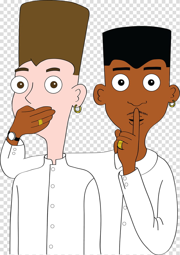 Milo and Zack as Kid N Play in House Party transparent background PNG clipart