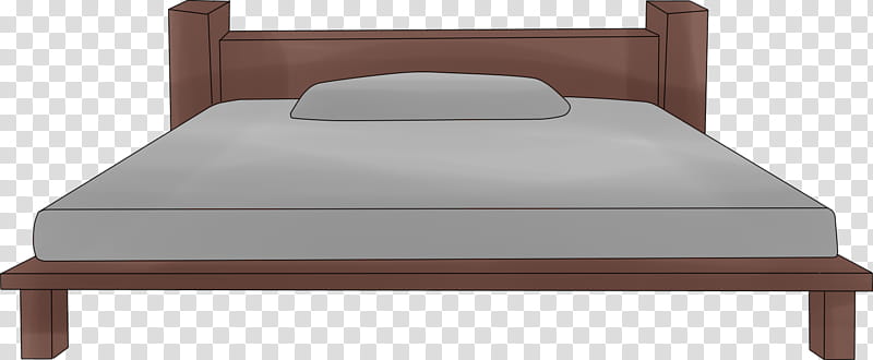 Kisekae  Bed Prop, brown bed transparent background PNG clipart