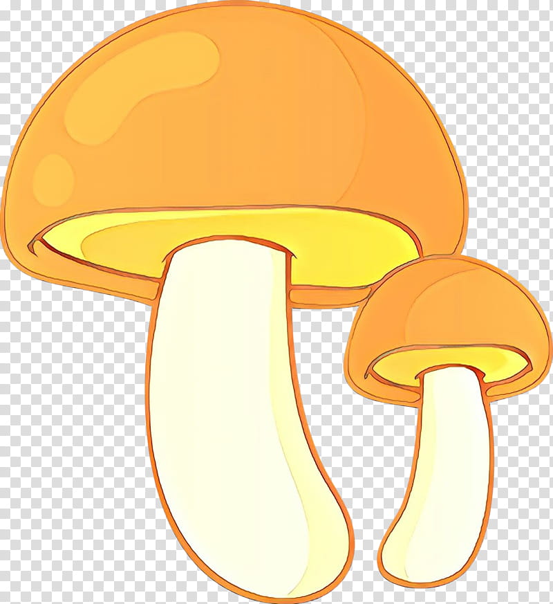 mushroom yellow agaricomycetes bolete edible mushroom, Cartoon transparent background PNG clipart