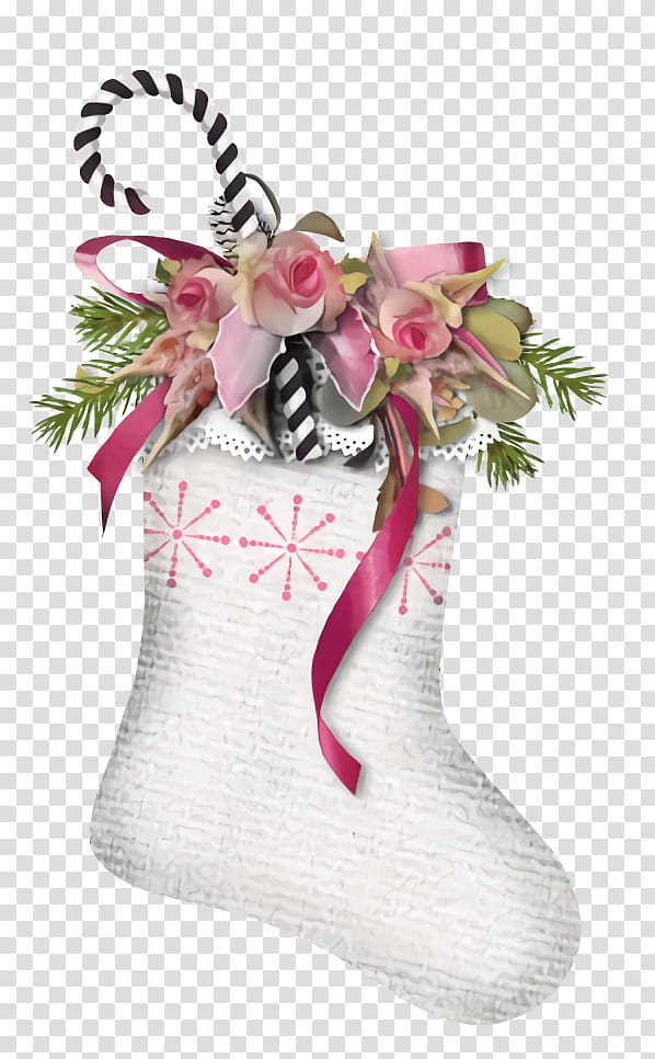 Christmas ing Christmas Socks, Christmas ing, Christmas Decoration, Pink, Cut Flowers, Footwear, Plant, Christmas Ornament transparent background PNG clipart