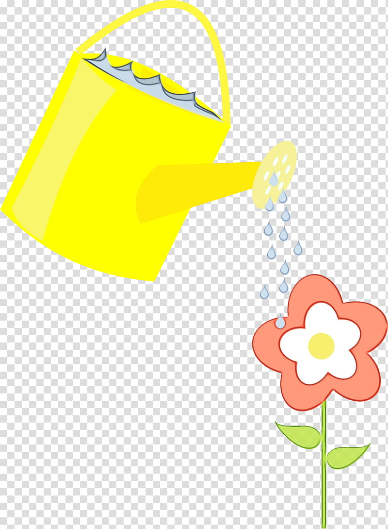 Watercolor Flower, Paint, Wet Ink, Watering Cans, Container, Gardening, Plants, Metal transparent background PNG clipart