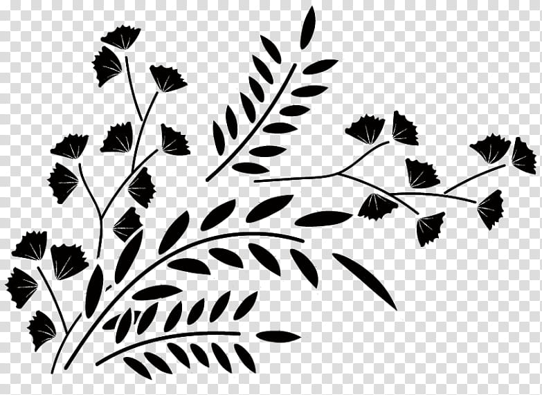 Decorative Brushes, black leaf transparent background PNG clipart