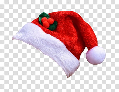 CHRISTMAS, Santa hat transparent background PNG clipart
