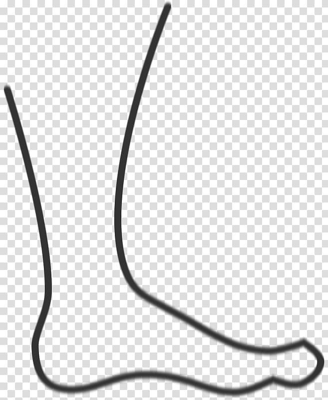 Line, Foot, Cartoon, Drawing, Line Art, Human Leg, Toe, Black transparent background PNG clipart