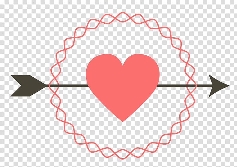 Lovely Love , arrow and heart illustration transparent background PNG clipart