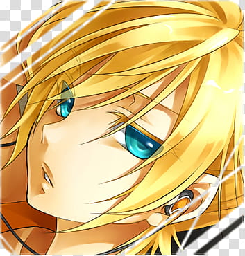 Len Kagamine Iconos, by. Verde Rawr () transparent background PNG clipart