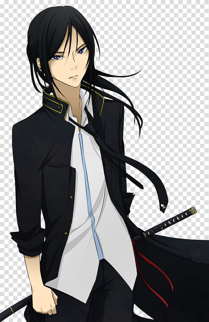 Project K, Yatogami Kuroh Render, male anime character transparent background PNG clipart