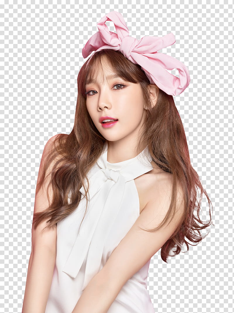 TAEYEON , woman wearing white sleeveless dress transparent background PNG clipart